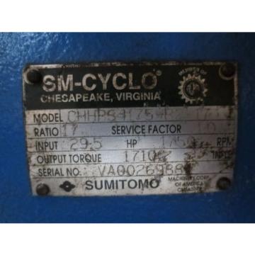 Sumitomo SM-Cyclo CHHPS4175YR2-17 Gear Reducer