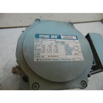 Sumitomo Hyponic Induction Geared Motor, RNFM01-20L-60, 60:1 Ratio, Used