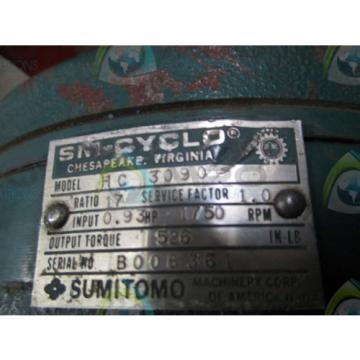 SUMITOMO SM-CYCLO HC 3090 REDUCER GEAR USED
