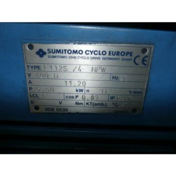SUMITOMO CYCLO F132S/4 NPW, V 400D, HZ 50, A11,20; 5,50KW