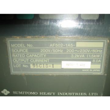 Sumitomo AF500 AF502-1A5 SMAC PAC AC  Motor Controller variable freq inverter