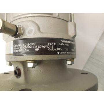 Origin SUMITOMO TYPE TC-FX  3 PH INDUCTION MOTOR CNVMS02-6070YC-13  1730 RPM