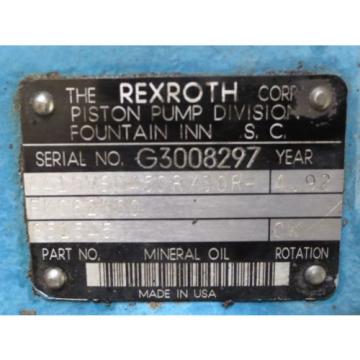 MARATHON MOTOR VL 184TTFL7371AN L TFL REXROTH pumps AA10VS045DR/30R PV020 SS1S