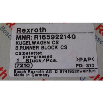 Rexroth 05  Bosch Rollenwagen Führungswagen Linearführung  R165922140