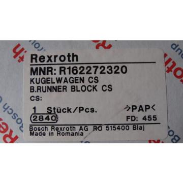 Rexroth 08  Bosch Rollenwagen Führungswagen Linearführung  R162272320