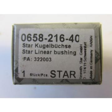 2 Rexroth Star Kugelbüchse 0658-216-40 FAG Kugellager Lager Linear Bushing Bosch