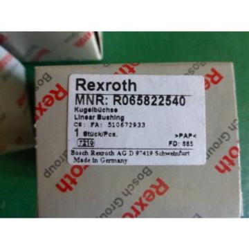 1 Lot of 4 Rexroth MNR R065822540 Supper Linear Bushings