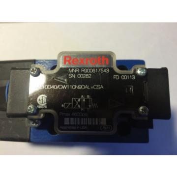 Rexroth Hydraulic Directional Valve 4WE10D40/CW110N9DAL=CSA
