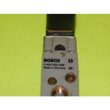 Bosch 0-820-022-028 Solenoid Valve 1/8#034;125#034;NPT W/ 1824210237 Coil 0820022028