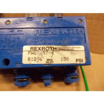 RexRoth PW67697-4 PW676974 B1296 150 PSI Pneumatic Solenoid Valve