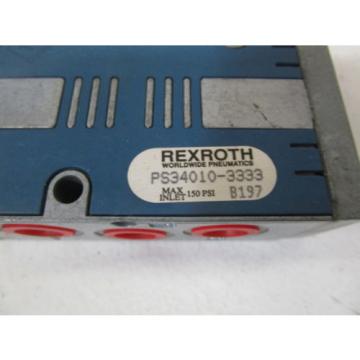 REXROTH PNEUMATIC VALVE PS34010-3333 Origin NO BOX