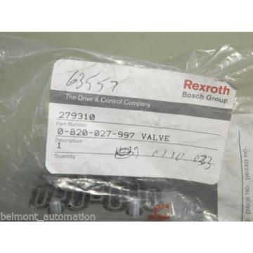BRAND Origin - Rexroth Bosch 0-820-027-997 279310 Solenoid Valve