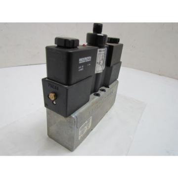 Rexroth Ceram GT-010062-00909 Double Solenoid Valve 4-Pin 24VDC ISO Sz 1