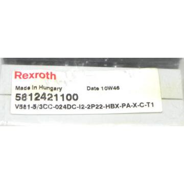 Origin REXROTH 5812421100 VALVE V581-5/3CC-024DC-I2-2P22-HBX-PA-X-C-T1
