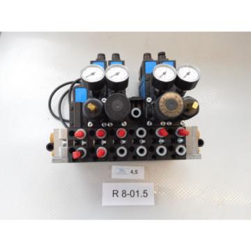 Rexroth Pneumatic Valve terminal mit 4 x rexroth 576360 + rexroth 376351 top 1a
