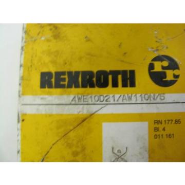 REXROTH AWE10D21/AW110/6 SOLENOID VALVE [USED]