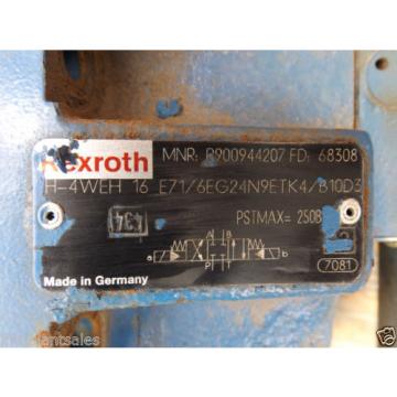 REXROTH ELECTRIC HYDRAULIC VALVE BLOCK MNR: R900944207