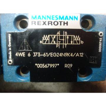 USED Mannesmann Rexroth 4WE 6 J73-61/EG24N9K4/A12 Solenoid Valve 00567997