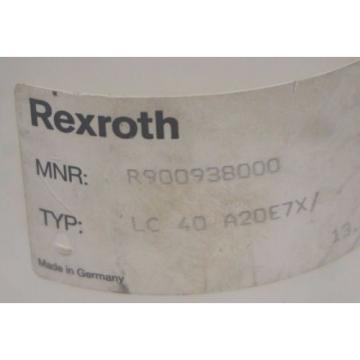 Origin REXROTH R900938000 LOGIC VALVE CARTRIDGE LC 40 A20E7X