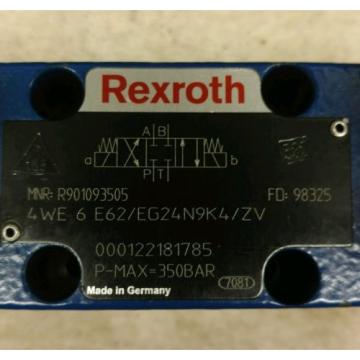 Origin Rexroth 4 WE 6 E62/EG24N9J4/ZV Directional Valve 24VDC 125A Solenoid