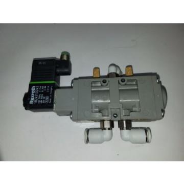 UNUSED REXROTH PNEUMATIC DIRECTIONAL VALVE WITH 24VDC COIL 9180