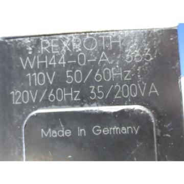 REXROTH SOLENOID VALVE WH44-0-A 363 COIL WH44-0-A363