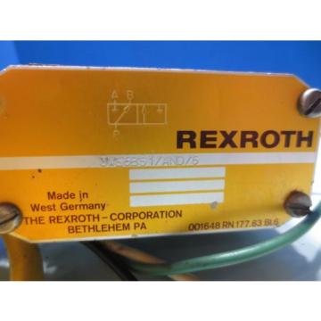 REXROTH SOLENOID VALVE 3WE6B51/AND/5