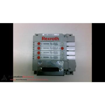 REXROTH R480203218 MANIFOLD ATTACHED R422100596 SOLENOID VALVE