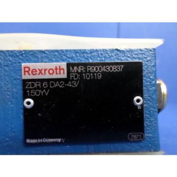REXROTH ZDR6DA2-43/150YV PRESSURE REDUCING HYDRAULIC VALVE NNB