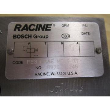 Rexroth Bosch Group FE3 PAAE M06S 71 Valve - Used