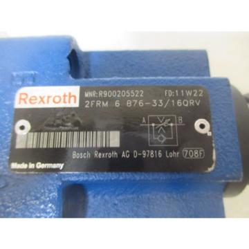 REXROTH 2FRM 6 B76-33/16QRV FLOW CONTROL VALVE Origin NO BOX