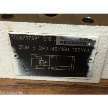 Mannesmann Rexroth ZDR 6 DP2-43/150-120YM Direct Actuated Pressure Reducer Valve