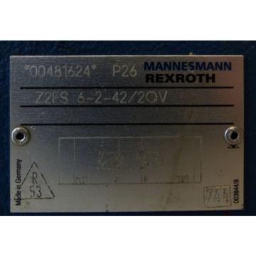 Mannesmann Rexroth Z2FS 6-2-42/2QV Z2FS6-2-42/2QV 00481624 Valve -used-