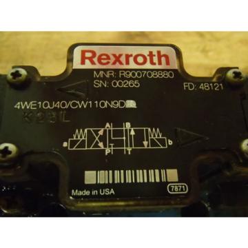 Rexroth Directional Control Valave 4WE10J40/CW110N9DK25L _ 4WE10J40CW110N9DK25L