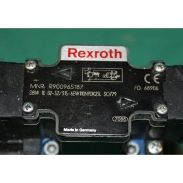 Rexroth DBW10 B2-52/315-6EW110N9DK25L, R900965187,  SO779 Hydraulic Valve Origin