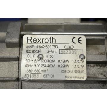 Rexroth Drehstrommotor MNR 3842503783 Motor 0,18kW Getriebemotor Rexroth