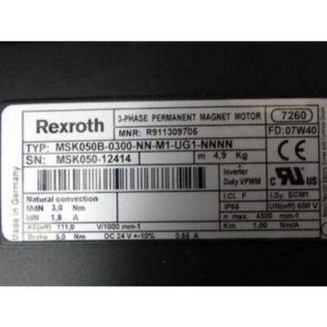 origin Rexroth Permanent Magnet Motor - MKD112B-058-GP0-BN