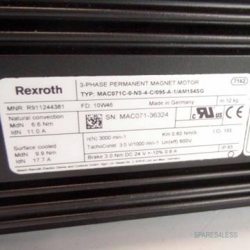 Rexroth Servomotor MAC071C-0-NS-4-C/095-A-1/AM154SG R911244381 REM