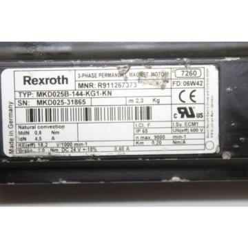 Rexroth MKD025B-144-KG1-KN Permanent Magnet motor servo motor servo motor