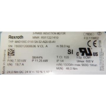 Rexroth 3-Phase Induktions Motor MAD100C-0150-SA-S2-AQO-05-A1 - unused/OVP -