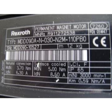 REXROTH MDD090A-N-030-N2M-110PB0 PERMANENT MAGNET SERVO MOTOR, Origin