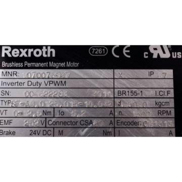 SF-A40125015-10042 BRUSHLESS PERMANENT MAGNET MOTOR REXROTH ID4402