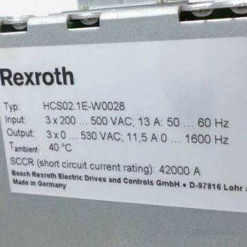 Rexroth IndraDrive C Umrichter HCS021E-W0028-A-03-NNNN GEB