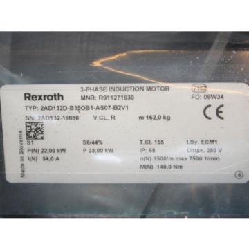 Bosch REXROTH Indramat Servomotor 2AD132D-B35OB1-AS07-B2V1 REM/OVP
