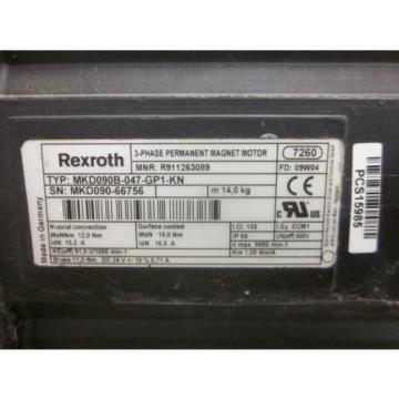 Rexroth Indramat MKD090B-047-GP1-KN  3-Phase Permanent Magnet Motor