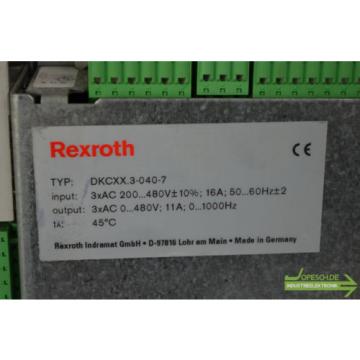 Rexroth Indramat EcoDrive DKCXX3-040-7 // DKC023-040-7-FW