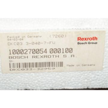 Intramat Rexroth DKC03-040-7-FM ECO Drive Servo controller