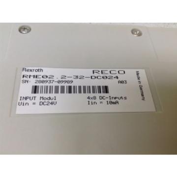 Rexroth Indramat Reco RME022-32-DC024 Input Module 24 VDC 10 mA RME02232DC024