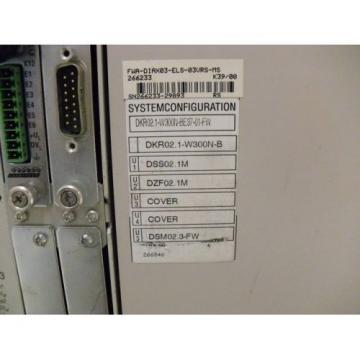 Drive Controller DSS021M Rexroth Indramat DKR021W300N-BE37-01-FW