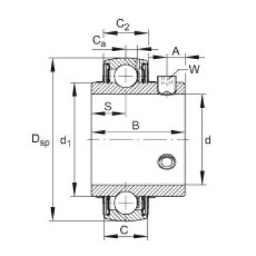 FAG Radial insert ball bearings - UC212-36